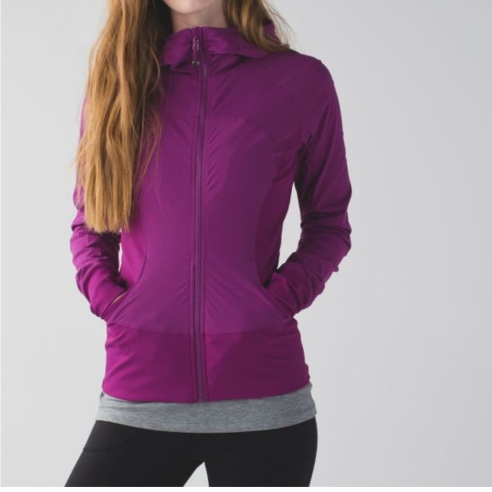 NWT! Lululemon In Flux Hoodie Sweater Jacket - Regal Plum - 2